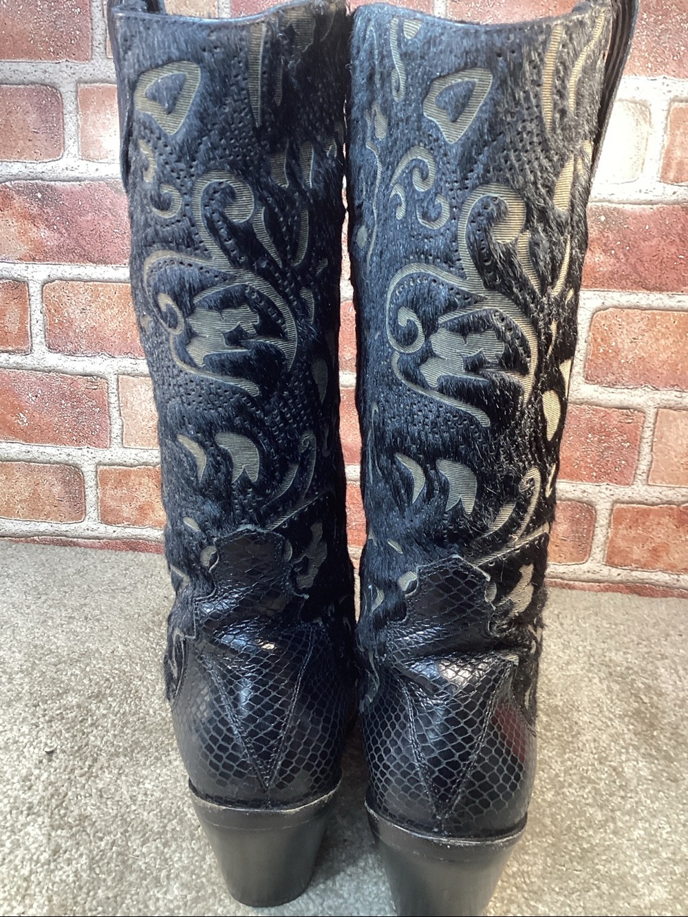Antonio Melani Justine Womens black heeled western boots size 8 - Picture 4 of 10